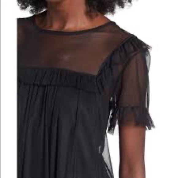 Zara black sheer top - Picture 3 of 4